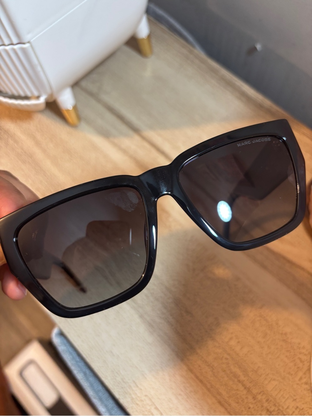 Marc Jacobs Black Oversized Square Sunglasses - Picture 3 of 7